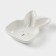 Bunny in gold, 6.5 × 12 × 3.5 cm, white color, white