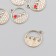 Decor for creativity metal, rhinestones, enamel "Three hearts in the circle" silver 0.2x1.8x2.1 cm