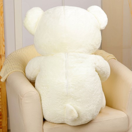 Soft toy "Bear" with a heart, 115 cm, white color-3