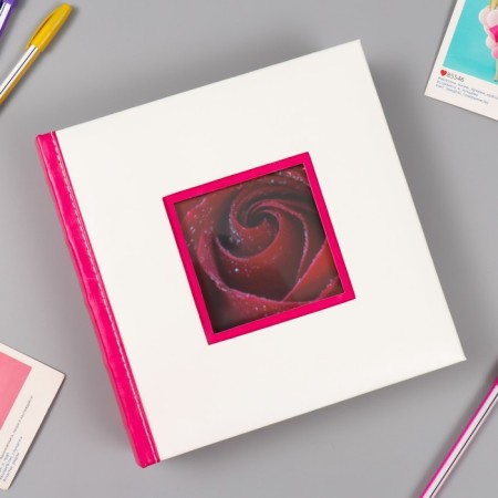 Photo album for 200 photos "White-pink" 10x15 cm