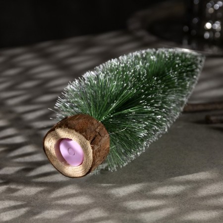 LED figure "Christmas tree with garland", 8.5 × 28 × 8.5 cm, plastic, batteries LR41x2, glow of multi-2