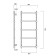 Water heated towel rail Domoterm "vintage" P5, 500x950 mm, bronze