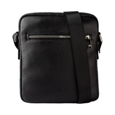 Male bag, lightning department, 1 external pocket, adjustable belt, black color