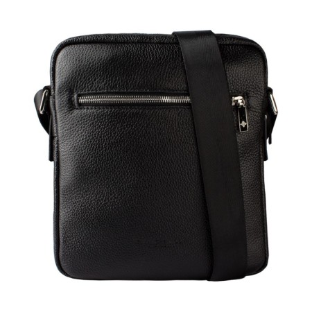 Male bag, lightning department, 1 external pocket, adjustable belt, black color
