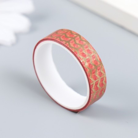Adhesive tape paper "Flower city" set 12 pcs width 1.5 cm winding 2 m-1