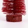 New Year's decor "Christmas tree in red color with sparkles" 8 × 8 × 15 cm
