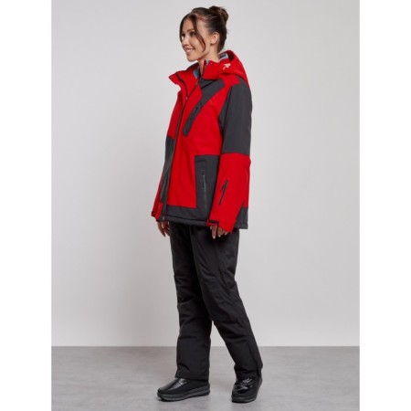 Ski suit female, size 60, red color-1