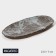 Glass Serving Magistro "Marble", 23.5 × 11 × 0.8 cm, black color