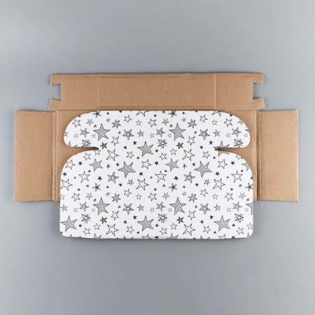 Box Gift team, packaging, “stars”, white, 27 x 21 x 9 cm-6