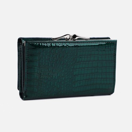 Wallet on magnets, green color-1