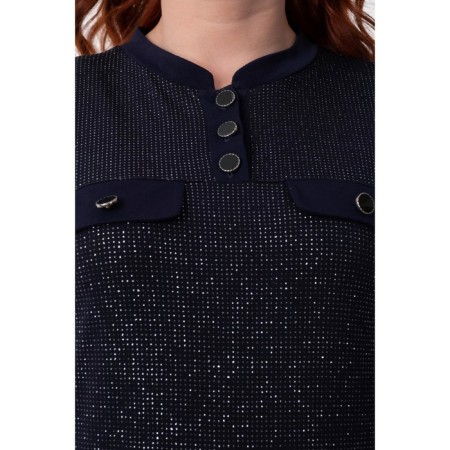 Women's dress, size 62, blue color-2