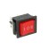 Clivant switch Rexant RWB-509, 250 V, 15A (6C), On-OFF-ON, Red, with backlight,