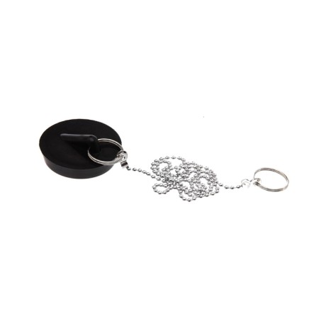 Bath plug D = 4 cm, 4.5 cm at the top, chain 55 cm, color mix-2
