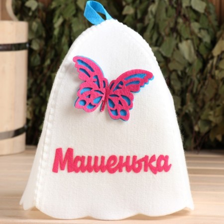 Bath cap with an applique "Mashenka"-1
