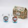Set of glass mugs "Dragons", 2 pcs