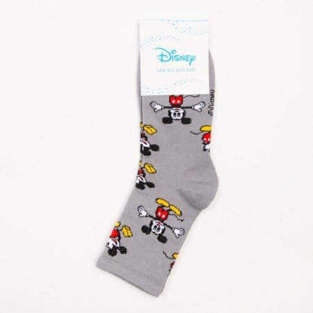 Socks Mickey Mouse, 25-27 cm, gray-4
