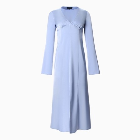 Women's silk dress Mist: Classic Collection p. 46, blue color-7