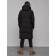 Coat insulated winter female, size 50, black color