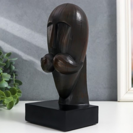 Souvenir Polystone "Man with a mustache" under a tree 10x8x20 cm-2