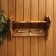 The shelf is burned, 3 hooks, 43 × 27 × 17 cm