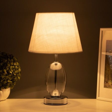 Table lamp "Isolda" 1x40W E27 transparent 22.5x22.5x38cm-1