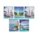 Notebook of 48 sheets in Calligrata “ships”, cover covered paper, block No. 2, whiteness 75% (gray sheets), mix