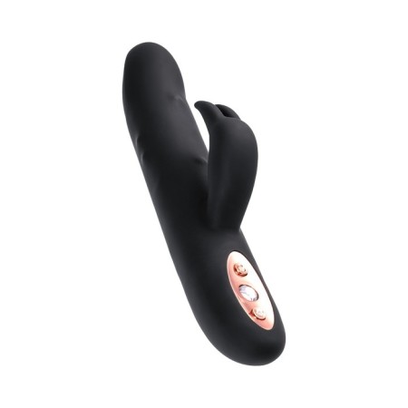 Unrealistic vibrator Waname D-Splash Hail, silicone, black color, 23.8 cm-1