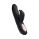 Unrealistic vibrator Waname D-Splash Hail, silicone, black color, 23.8 cm