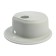 Sink for a kitchen made of stone Zein 3/Q10, D = 510 mm, round, overflow, color light gray