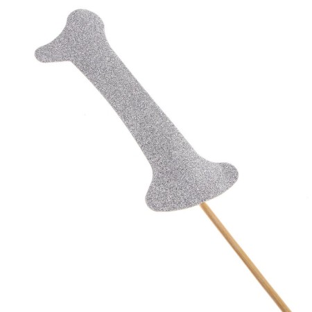 Topper in the “1” cake, silver color-1
