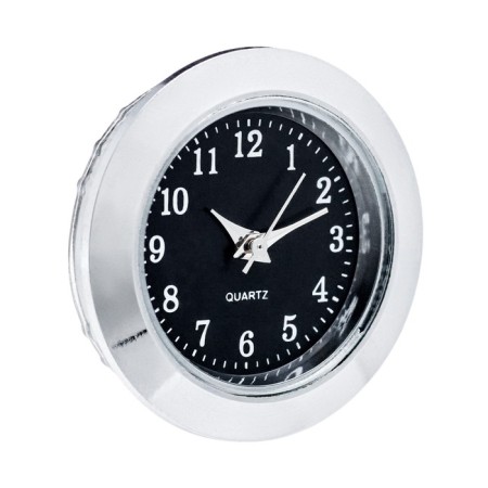 Quartz clock, D-2.5 cm, LQ377A, discrete move, black-3