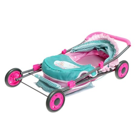 Puppet stroller "Cute baby" is universal, with a basket-8