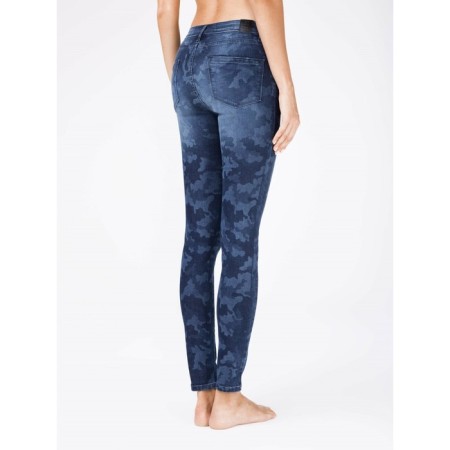 Women's jeans CONTE ELEGANT "Camouflage", size L, color dark blue-1