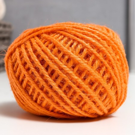 Yarn 100% juts "Softino Jute Colored" 50m ± 2m orange 50 g-1