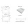 Sink My Space Forma 60 5208600, above the washing machine, with brackets, siphon, white