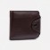 Male purse on the button, brown color