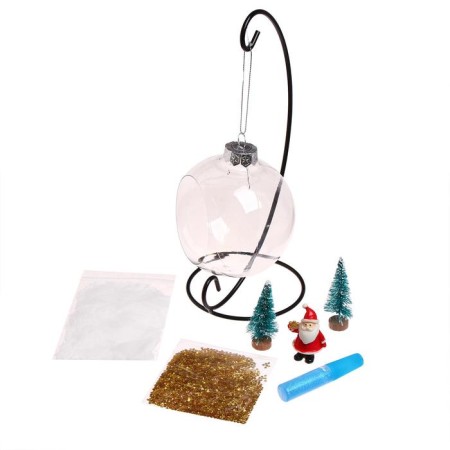Set for creativity "New Year's composition in a ball on a stand", Santa Claus-2