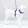 Kit for cats, width 1 cm, Osh 16.5-27 cm, fire 21-35 cm, leash 120 cm, blue