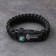 4B1 survival bracelet (paracord, compass, whistle, fire), black