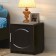 Venice 2 bedside table with a door, 400x390x486 mm, color of wenge / wenge matte