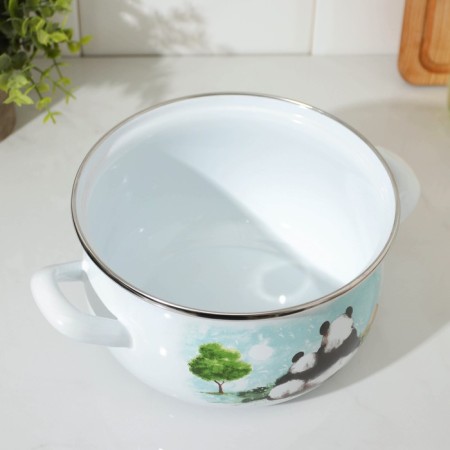Panda pan, 3.1 l, glass cover-4