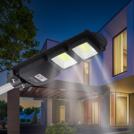 Console lamp era on a sunny battery with a motion sensor -ip65, 40w, 750lm, 5000k, black-15