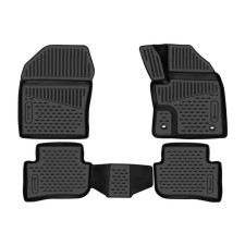 3D mats in the cabin for Toyota C-HR (I, IR) 2016-, 4WD, p.R. 4 things.