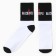Male socks "in sports" p. 41-44 (27-29 cm), white