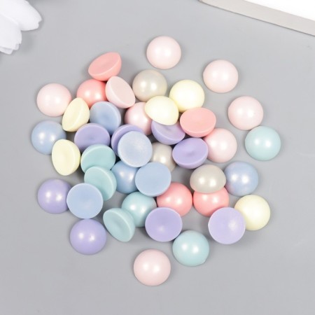Decor for creativity plastic "Half of beads. Pearls matte" set 20 grams 0.6x1.2x1.2 cm 78771