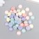 Decor for creativity plastic "Half of beads. Pearls matte" set 20 grams 0.6x1.2x1.2 cm 78771