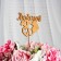 Topper "beloved with hearts", gold, 13 × 8 cm give beautifully