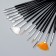 A set of brushes for building and design of nails, 15 pcs, 19 cm, black color