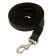Kaponnoye zonik leash with double latex thread and reinforced carbine, 3m x 25mm, black