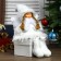 Interior doll "Angel-girl in a white fur coat, cap and scarf" 47 cm